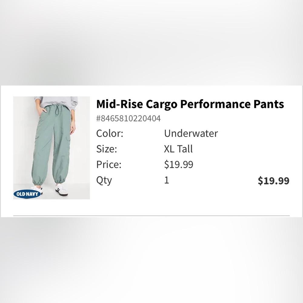 Midrise cargo pants